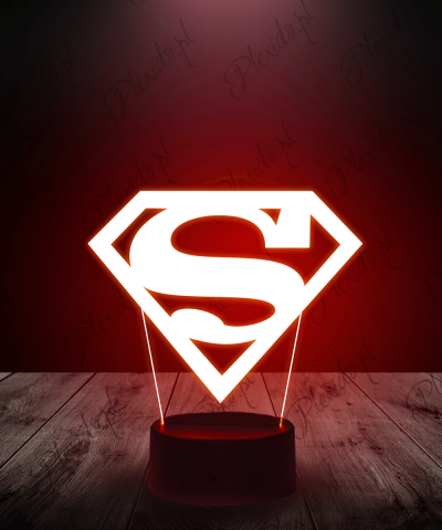 Lampka LED 3D Plexido Superman - 1