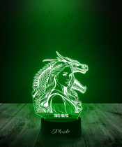 copy of 3D-Plexido-LED-Lampe Game of Thrones Dragon House Alicent und Rhaenyr - 3