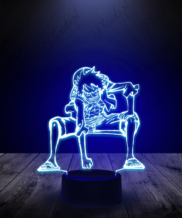 Lampka LED 3D Plexido Monkey Luffy Pięść - 1