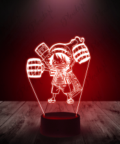 Lampka LED 3D Plexido Monkey Luffy Chibi - 3