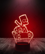 Lampka LED 3D Plexido Bart Simpson - 2