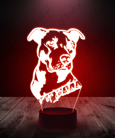 lampka_led_3d_plexido_pies_pitbull