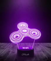 Lampka LED 3D Plexido Fidget Spiner - 1