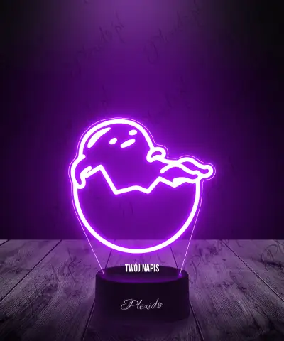 Lampka LED 3D Plexido Hello Kitty Gudetama - 1