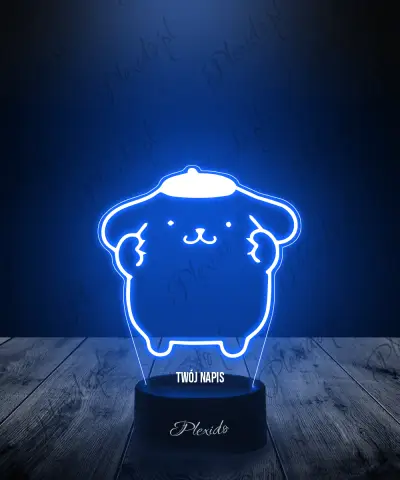 Lampka LED 3D Plexido Hello Kitty Pompompurin - 1