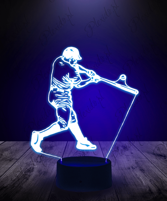 Lampka LED 3D Plexido Baseball - 1