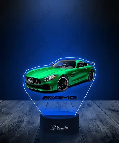 Lampka LED 3D Plexido Samochód Mercedes GTR AMG - 1