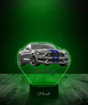 Lampka LED 3D Plexido Samochód Ford Mustang Shelby - 2