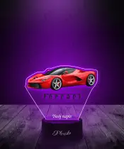 Lampka LED 3D Plexido Samochód Sportowy Ferrari Laferrari - 2