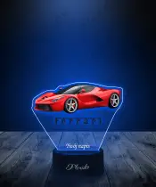 Lampka LED 3D Plexido Samochód Sportowy Ferrari Laferrari - 3