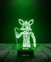 Lampka LED 3D Plexido Foxy Five Nights at Freddy's FNAF - 1