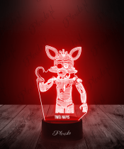 Lampka LED 3D Plexido Foxy Five Nights at Freddy's FNAF - 3