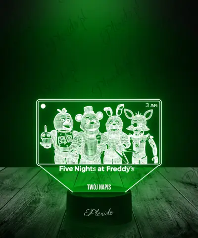 Lampka LED 3D Plexido Five Nights at Freddy's FNAF - 1