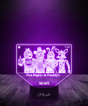 Lampka LED 3D Plexido Five Nights at Freddy's FNAF - 2