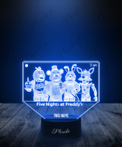 Lampka LED 3D Plexido Five Nights at Freddy's FNAF - 3