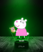 Lampka LED 3D Plexido z Nadrukiem Świnka Peppa Suzy Sheep - 2