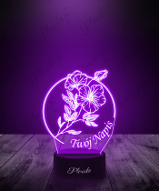 Lampka LED 3D Plexido Kwiaty Florysta - 3