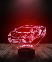 Lampka LED 3D Plexido Samochód Lamborghini - 3