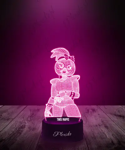 Lampka LED 3D Plexido FNAF Security Breach Glamrock Chic - 1