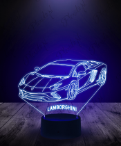 Lampka LED 3D Plexido Samochód Lamborghini - 2