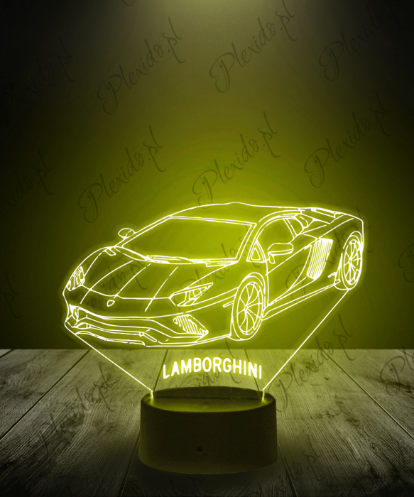 Lampka LED 3D Plexido Samochód Lamborghini - 1