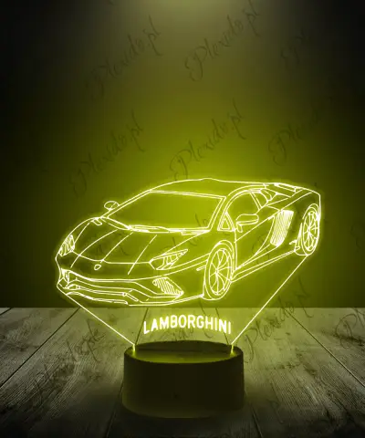 Lampka LED 3D Plexido Samochód Lamborghini - 1