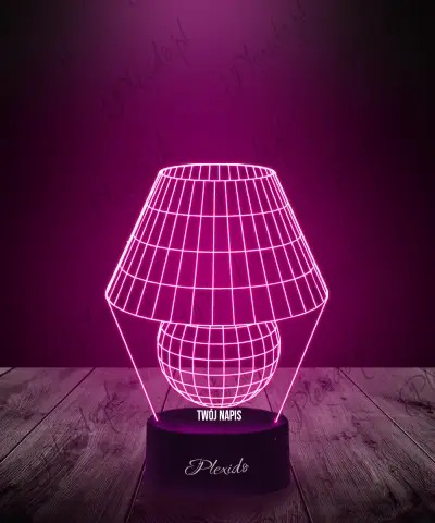 Lampka LED 3D Plexido Lampa z Kloszem - 1