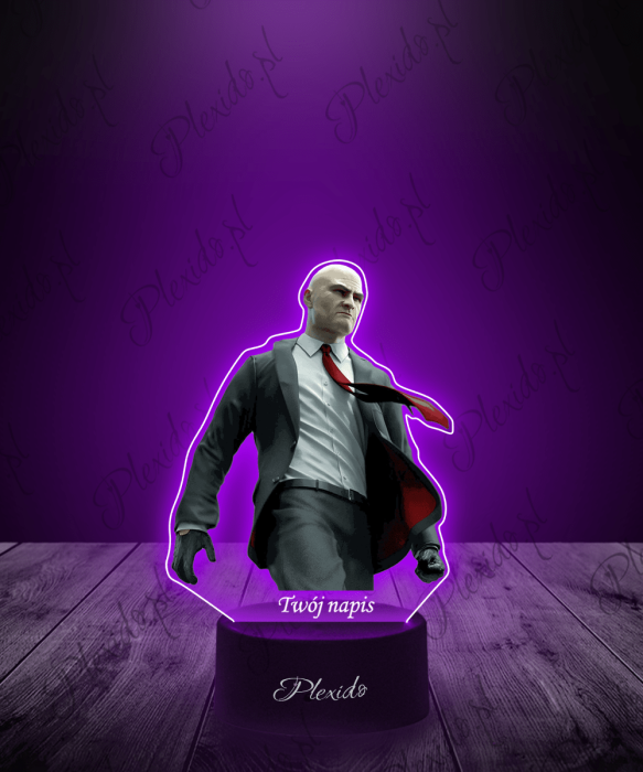 Lampka LED 3D Plexido Hitman Agent 47 - 1