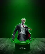 Lampka LED 3D Plexido Hitman Agent 47 - 3