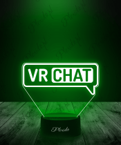 Lampka LED 3D Plexido VRChat Logo - 1