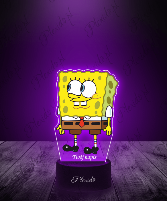 Lampka LED 3D Plexido z Nadrukiem Spongebob - 1