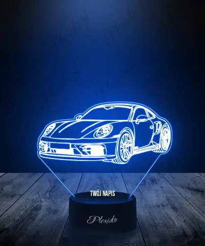 Lampka LED 3D Plexido Samochód Porsche Carrera GT - 1