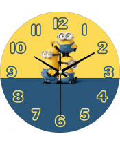 Zegar Ścienny dla Dzieci Plexido Minionki Jerry Carl Tim - 1