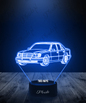 Lampka LED 3D Plexido Samochód Mercedes W124 - 1