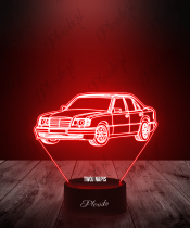 Lampka LED 3D Plexido Samochód Mercedes W124 - 3