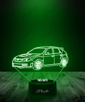 Lampka LED 3D Plexido Samochód Subaru Impreza - 1