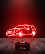 Lampka LED 3D Plexido Samochód Subaru Impreza - 3