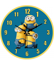 Zegar Ścienny dla Dzieci Plexido Bajka Minionki Jerry Carl Tim - 1