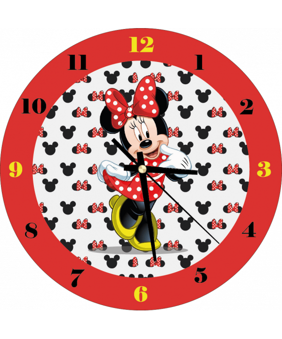 zegar_ścienny_dla_dzieci_plexido_minnie_mouse