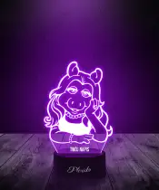 Lampka LED 3D Plexido Muppets Miss Piggy - 2