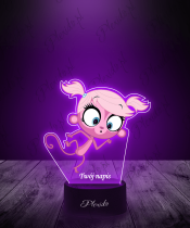 Lampka LED 3D Plexido z Nadrukiem Littlest Pet Shop Minka Maru - 3