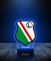 Lampka LED 3D Plexido z Nadrukiem Herb Legia Warszawa - 2