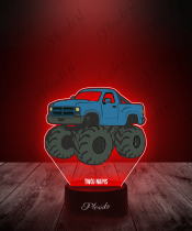 Lampka LED 3D Plexido z Nadrukiem Monster Truck - 2