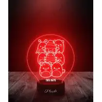 Lampka LED 3D Plexido Squishmallows Zwierzęta - 1