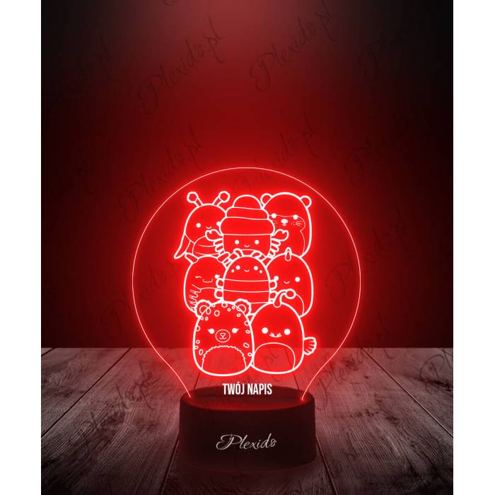 Lampka LED 3D Plexido Squishmallows Zwierzęta - 1