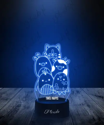 Lampka LED 3D Plexido Zwierzątka Squishmallows - 1