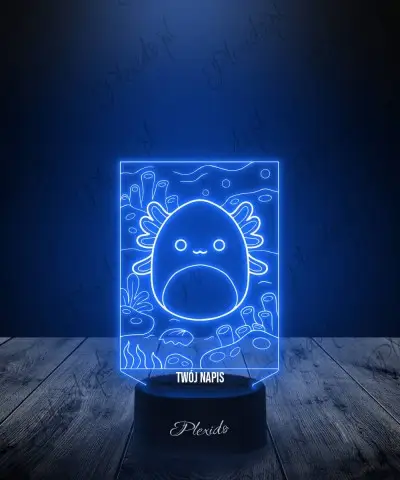 Lampka LED 3D Plexido Squishmallows Axolotl - 1