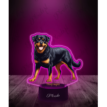 Lampka LED 3D Plexido z Nadrukiem Pies Rottweiler - 2