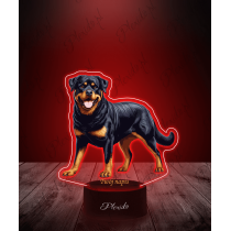 Lampka LED 3D Plexido z Nadrukiem Pies Rottweiler - 3