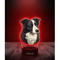 Lampka LED 3D Plexido z Nadrukiem Pies Border Collie - 2